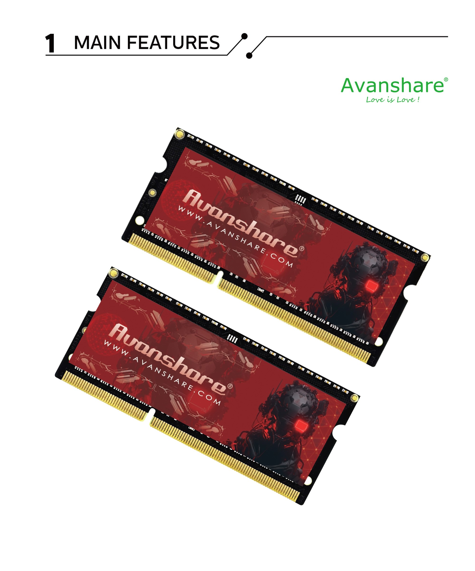 Mémoire RAM Avanshare DDR5 DDR - Ddr5 Laptop Ram avis et prix